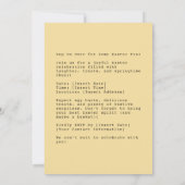 Grumpy Chick in het nest Kaart (Achterkant)