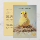 Grumpy Chick in het nest Kaart (Voorkant / Achterkant)