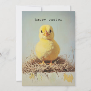 Grumpy Chick in het nest Kaart