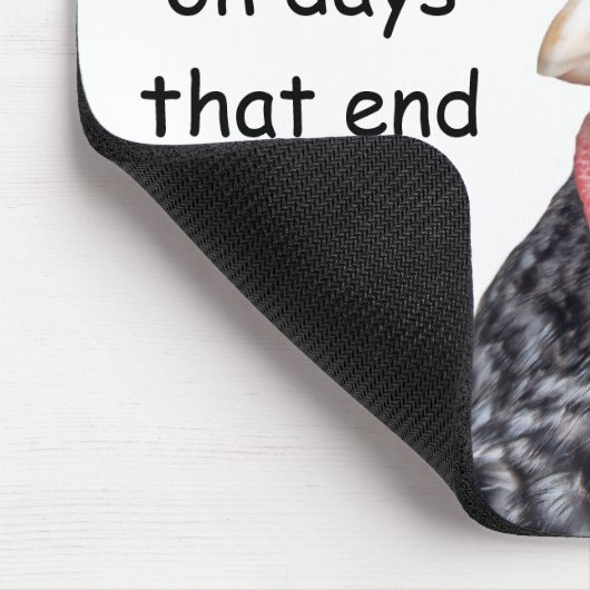 Grumpy Chicken Funny Frowning Hen Foto Muismat (Hoek)