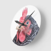 Grumpy Chicken Funny Frowning Hen Photo Ronde Klok (Hoek)