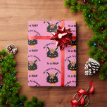 Grumpy Christmas Cat Cadeaupapier<br><div class="desc">This Funny Grumpy Christmas Cat design makes a great gift for friends,  Famy,  and coworkers.</div>