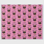 Grumpy Christmas Cat Cadeaupapier (Vlak)