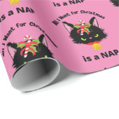 Grumpy Christmas Cat Cadeaupapier (Rol Hoek)