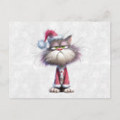 Grumpy Christmas Kitten Briefkaart (Voorkant)