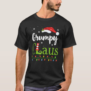 Grumpy Claus Funny Family Santa Pajamas Kerstmis T-shirt