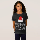 Grumpy Claus Kerst Pet Familie Groep Matching P T-shirt (Voorkant volledig)