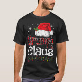 Grumpy Claus Santa Funny kerstpajama Matching T-shirt (Voorkant)