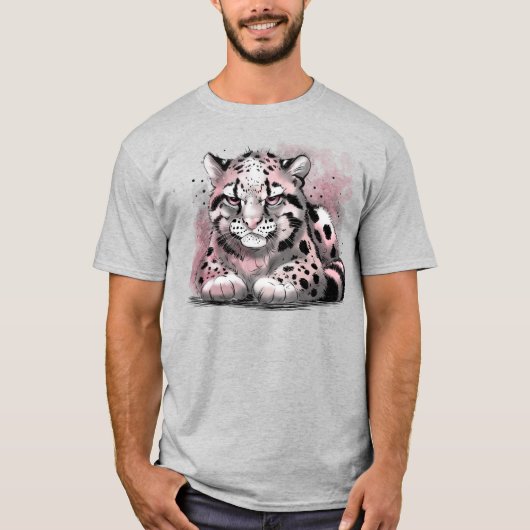 Grumpy Clouded Leopard T-shirt (Voorkant)