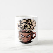 Grumpy Coffee Mok - Ik ren op koffie en haat (Center)