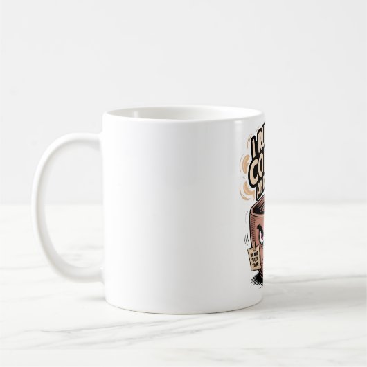 Grumpy Coffee Mok - Ik ren op koffie en haat (Links)