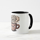 Grumpy Coffee Mok - Ik ren op koffie en haat (Voorkant rechts)