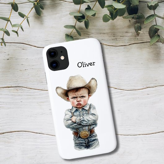 Grumpy Cowboy Case-Mate iPhone Case