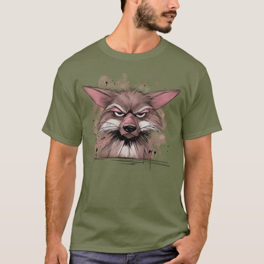 Grumpy Coyote T-shirt (Voorkant)