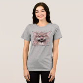 Grumpy Coyote Tri-Blend Shirt (Voorkant volledig)