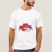 Grumpy Crab zegt NOPE grappig T-shirt (Voorkant)