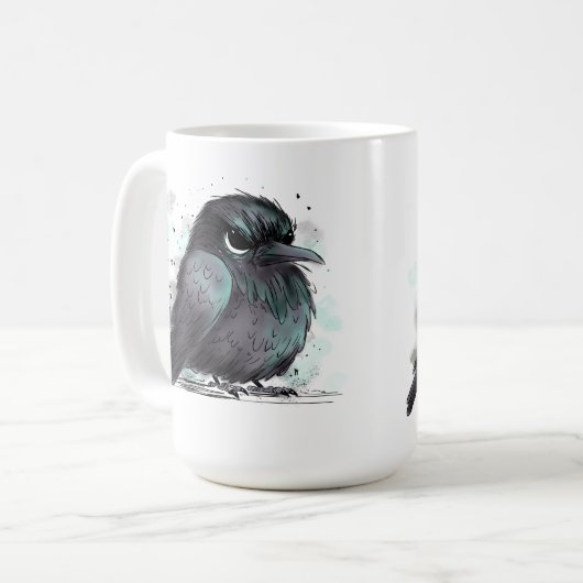 Grumpy Crow Koffiemok (Voorkant links)