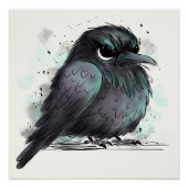 Grumpy Crow Perfect Poster (Voorkant)