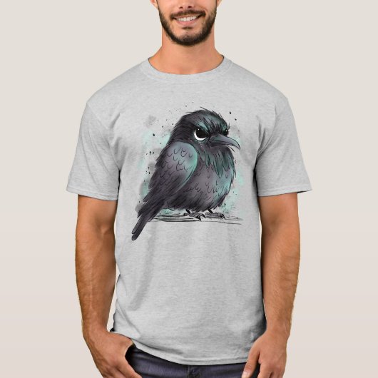 Grumpy Crow T-shirt (Voorkant)