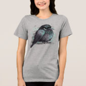 Grumpy Crow Tri-Blend Shirt (Voorkant)