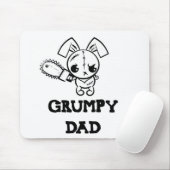 Grumpy Dad Grumpy Voodoo Bunny Father Love Muismat (Met muis)