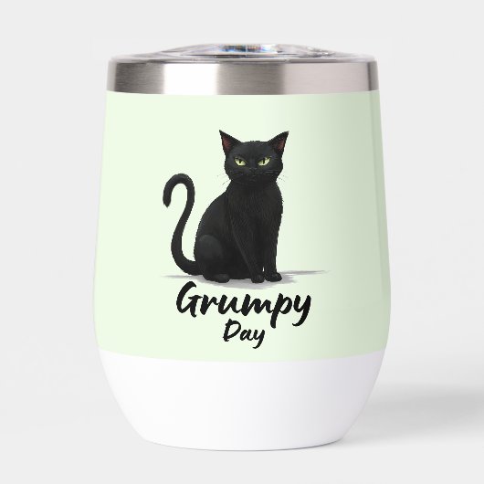 Grumpy Day met een zwarte kat (Voorkant)