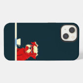 Grumpy Dog Coffee Time - Schattigee minimalistisch iPhone Hoesje (Achterkant horizontaal)
