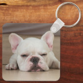Grumpy Dog Funny Quote Double Sided Photo Sleutelhanger (Achterkant)