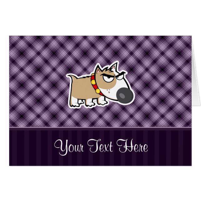 Grumpy Dog Paars (Voorkant Horizontaal)