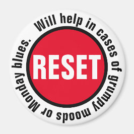 Grumpy Druk op de Reset Button Magneet