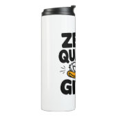 Grumpy Duck "Zero Quacks Gezien" Grappig Sarcastis Thermosbeker (Gedraaid links)