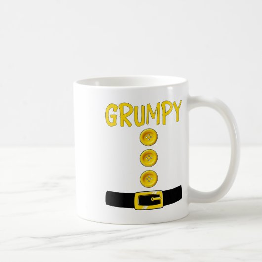 Grumpy Dwarf Halloween Costume Color Matching Grum Koffiemok (Rechts)