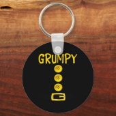 Grumpy Dwarf Halloween Costume Color Matching Grum Sleutelhanger (Voorkant)