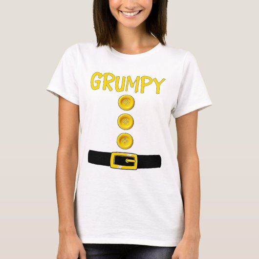 Grumpy Dwarf Halloween Costume Color Matching Grum T-shirt (Voorkant)