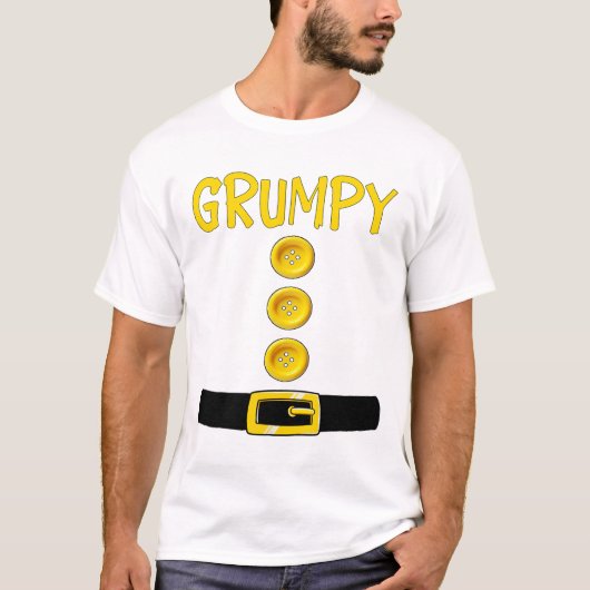 Grumpy Dwarf Halloween Costume Color Matching Grum T-shirt (Voorkant)