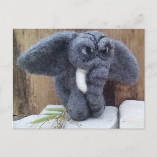Grumpy elefant briefkaart (Voorkant)