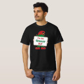 Grumpy Elf | Gepersonaliseerd kerstfeest Elf T-Shi T-shirt (Voorkant volledig)