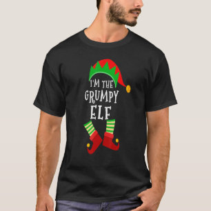 Grumpy Elf Matching Familie Kerstmis Elf Par T-shirt