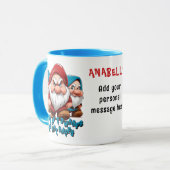 Grumpy en vrienden op maat mok (Voorkant links)