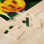 Grumpy enge Halloween pompoenen Legpuzzel (Zijkant)
