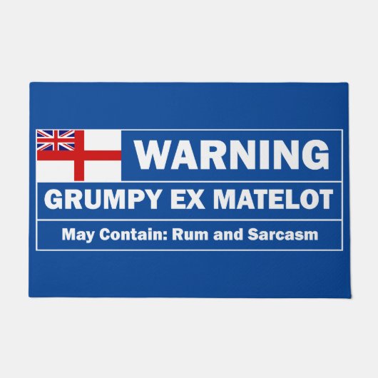 Grumpy ex Matelot, rum en sarcasme Deurmat (Voorkant)