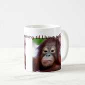 Grumpy Face Coffee Drinker Koffiemok (Voorkant rechts)