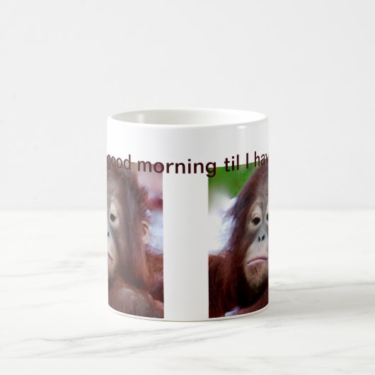 Grumpy Face Coffee Drinker Koffiemok (Center)