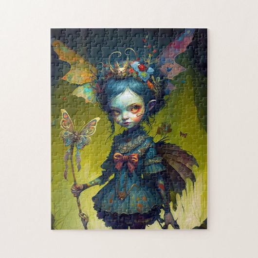 Grumpy Fairy Pixie Fantasy Art Legpuzzel (Verticaal)