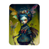 Grumpy Fairy Pixie Fantasy Art Magneet (Verticaal)