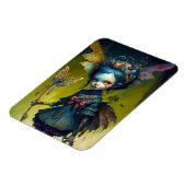 Grumpy Fairy Pixie Fantasy Art Magneet (Linkerzijde)