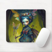 Grumpy Fairy Pixie Fantasy Art Muismat (Met muis)