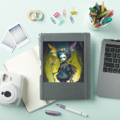 Grumpy Fairy Pixie Fantasy Art Sticker (iPad Cover)