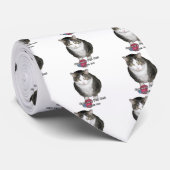 Grumpy Fat Cat zegt nee Stropdas (Opgerold)