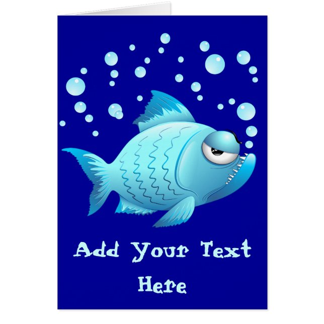 Grumpy Fish Cartoon (Voorkant)